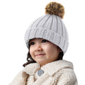 Light Grey - Lifestyle - Beechfield Baby Pom Pom Chunky Beanie