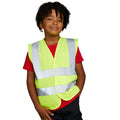 Hi Vis Yellow - Back - PRORTX Childrens-Kids Hi-Vis Waistcoat