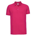 Fuchsia - Front - Russell Mens Stretch Polo Shirt