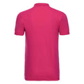 Fuchsia - Back - Russell Mens Stretch Polo Shirt