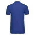 Bright Royal Blue - Back - Russell Mens Stretch Polo Shirt