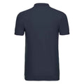 French Navy - Back - Russell Mens Stretch Polo Shirt