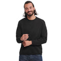 Black - Side - Russell Mens Spotshield Heavy Duty Crew Neck Sweatshirt