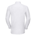 White - Back - Russell Mens Oxford Easy-Care Long-Sleeved Shirt