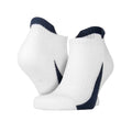 White-Navy - Front - Spiro Mens Sports Socks (Pack of 3)