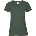 Bottle Green - Front - Fruit of the Loom Womens-Ladies Valueweight Heather Lady Fit T-Shirt