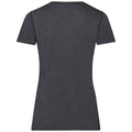 Dark Heather Grey - Back - Fruit of the Loom Womens-Ladies Valueweight Heather Lady Fit T-Shirt