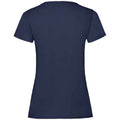 Deep Navy - Back - Fruit of the Loom Womens-Ladies Valueweight Heather Lady Fit T-Shirt