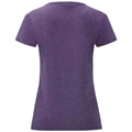 Heather Purple - Back - Fruit of the Loom Womens-Ladies Valueweight Heather Lady Fit T-Shirt