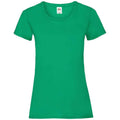 Kelly Green - Front - Fruit of the Loom Womens-Ladies Valueweight Heather Lady Fit T-Shirt