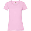 Light Pink - Front - Fruit of the Loom Womens-Ladies Valueweight Heather Lady Fit T-Shirt