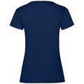 Navy - Back - Fruit of the Loom Womens-Ladies Valueweight Heather Lady Fit T-Shirt