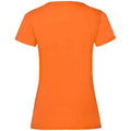 Orange - Back - Fruit of the Loom Womens-Ladies Valueweight Heather Lady Fit T-Shirt