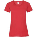 Red - Front - Fruit of the Loom Womens-Ladies Valueweight Heather Lady Fit T-Shirt