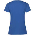 Royal Blue - Back - Fruit of the Loom Womens-Ladies Valueweight Heather Lady Fit T-Shirt