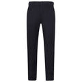 Navy Blue - Front - Henbury Mens Stretch Flex Waistband Chinos