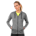 Grey Marl - Lifestyle - Spiro Womens-Ladies Hooded Jacket