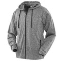 Grey Marl - Front - Spiro Womens-Ladies Hooded Jacket