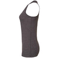 Dark Grey Heather - Side - Bella + Canvas Womens-Ladies Flowy Racerback Tank Top