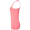 Neon Pink - Side - Bella + Canvas Womens-Ladies Flowy Racerback Tank Top