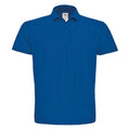 Royal Blue - Front - B&C Mens ID.001 Cotton Polo Shirt