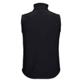 Black - Back - Russell Mens Softshell Gilet