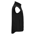 Black - Side - Russell Mens Softshell Gilet