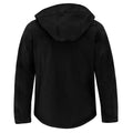 Black - Back - B&C Mens Hooded Soft Shell Jacket