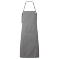 Dark Grey - Front - Premier Unisex Adult Artisan's Choice Canvas Double Pocket Apron