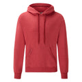 Heather Red - Front - Fruit of the Loom Mens Classic Heather Hoodie