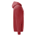 Heather Red - Side - Fruit of the Loom Mens Classic Heather Hoodie