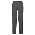 Dark Grey - Front - Fruit of the Loom Womens-Ladies Classic Heather Open Hem Jogging Bottoms