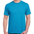 Sapphire Blue Heather - Front - Gildan Mens Heavy Cotton T-Shirt