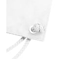 White - Back - Quadra Drawstring Bag