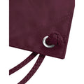 Burgundy - Back - Quadra Drawstring Bag