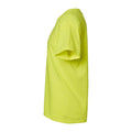 Safety Green - Side - Hanes Essential-T T-Shirt