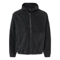 Black - Front - Burnside Polar Fleece Full-Zip Jacket