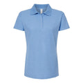 Heather Light Blue - Front - Tultex Women's 50-50 Sport Polo