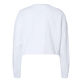 White - Back - Independent Trading Co. Women's Lightweight Cropped Crew Pullover