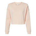 Blush - Front - Independent Trading Co. Women's Lightweight Cropped Crew Pullover