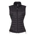 Black - Front - Burnside Women's Elemental Puffer Vest