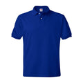 Black - Back - Hanes Ecosmart Jersey Polo