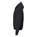 Black - Side - Hanes Ecosmart Full-Zip Hooded Sweatshirt