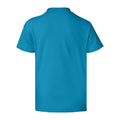 Teal - Back - Hanes Ecosmart Youth T-Shirt