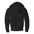 Black - Back - JERZEES NuBlend Youth Full-Zip Hooded Sweatshirt