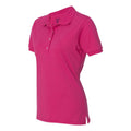 Cyber Pink - Side - JERZEES Women's Spotshield 50-50 Polo