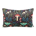 Black-Multicoloured - Front - Something Different Dark Forest Rectangular Filled Cushion