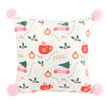 White-Multicoloured - Front - Something Different Sugarplum Fun Christmas Square Filled Cushion