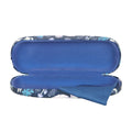 Blue - Side - Something Different Night Flight Owl Glasses Case