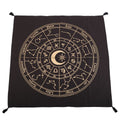 Black-Gold - Front - Something Different Astrology Wheel Altar Cloth